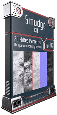 The Smudge Kit is already greasing everything. 20 Unique seamless patterns and compositing options for adding oily, grease and imperfections to your designs! Perfect for all kinds of textures overlays, optimal for glass and other hard surfaces. Get ready to smudge your 3D models!