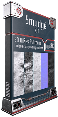 The Smudge Kit is already greasing everything. 20 Unique seamless patterns and compositing options for adding oily, grease and imperfections to your designs! Perfect for all kinds of textures overlays, optimal for glass and other hard surfaces. Get ready to smudge your 3D models!