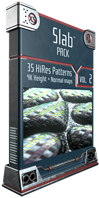 The Slab Pack Vol. 2 library is excellent to forge metallic slabs and sculpt them giving with that depth you need. Obtain more complex surfaces with simple geometry. Break up the regularity of flat surfaces!